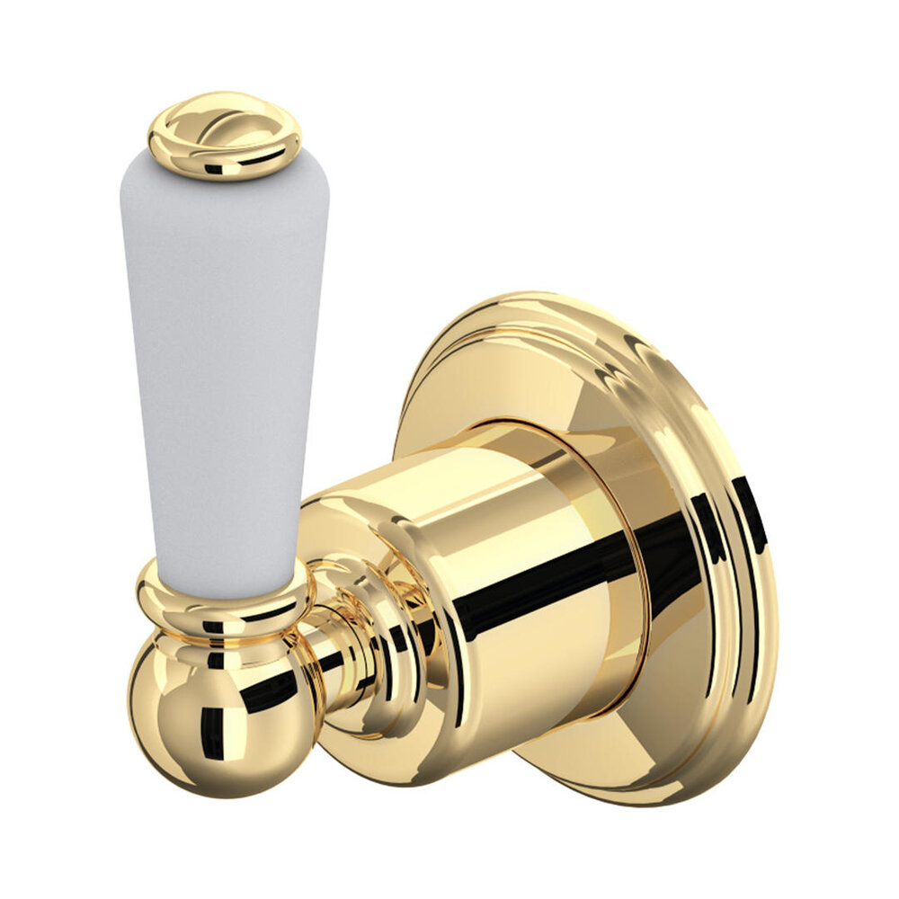 Perrin & Rowe Victorian White PR 3 way diverter with lever and shut-off E.5592