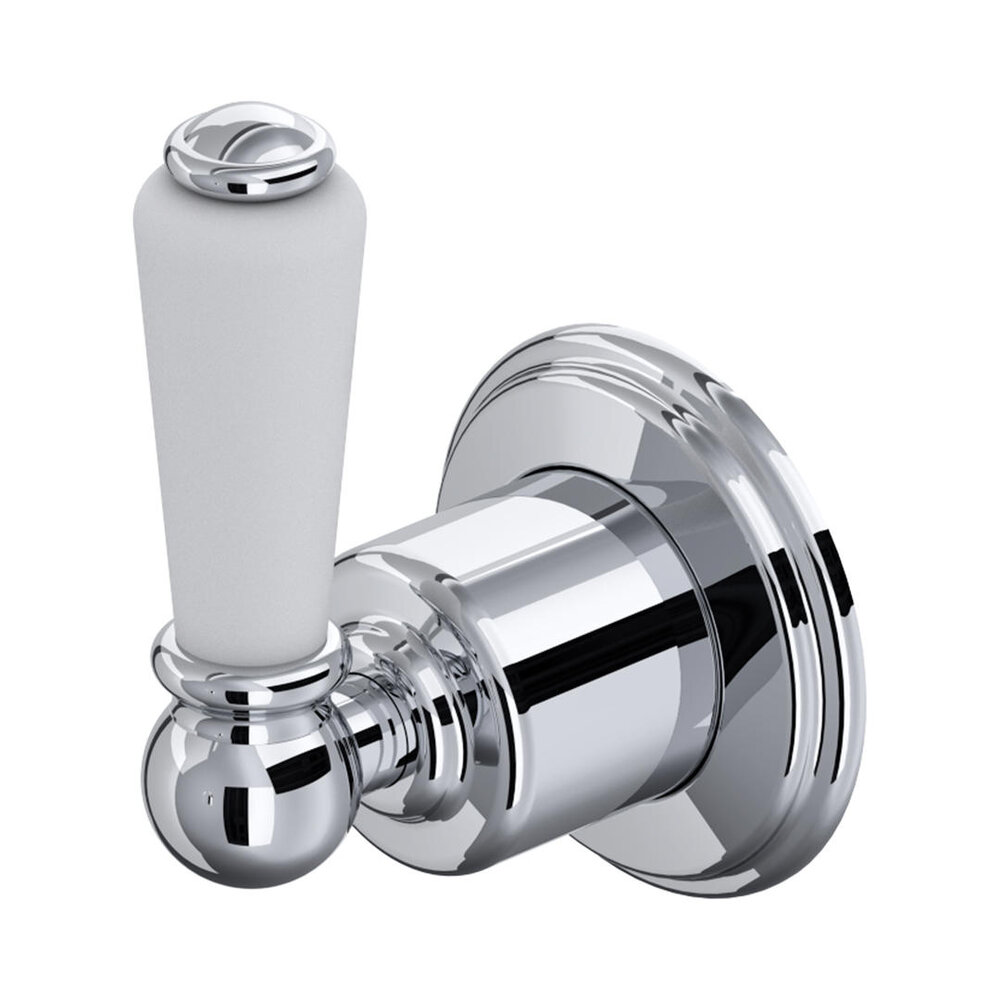 Perrin & Rowe Victorian White PR 3 way diverter with lever and shut-off E.5592
