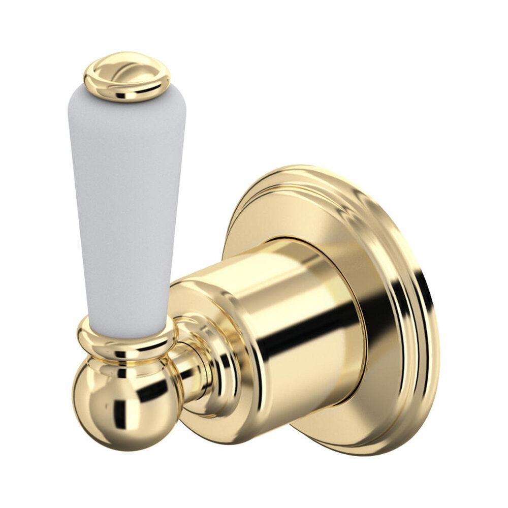 Perrin & Rowe Victorian White PR 3 way diverter with lever and shut-off E.5592
