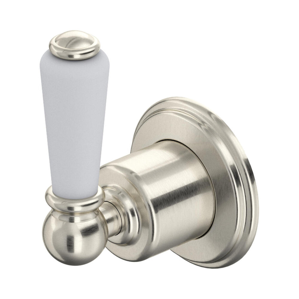 Perrin & Rowe Victorian White PR 3 way diverter with lever and shut-off E.5592