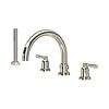 Langbourn Badmengkraan met hendels en handdouche E.3975 Perrin & Rowe Langbourn Langbourn Badmengkraan met hendels en handdouche E.3975