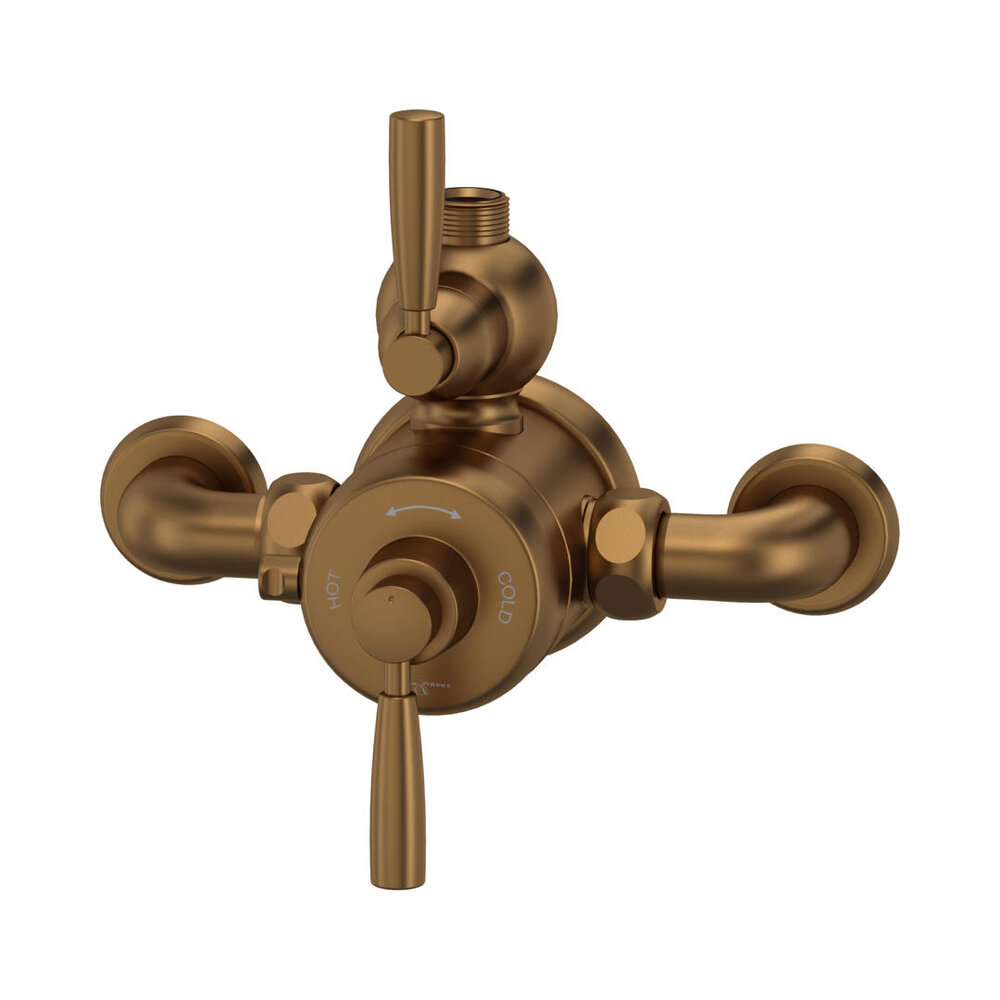 Perrin & Rowe Langbourn Langbourn Exposed shower thermo with top return elbow 5850/5897