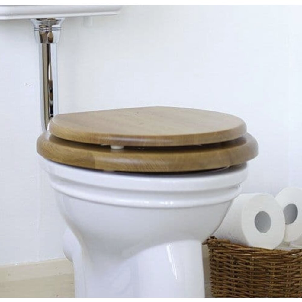 Perrin & Rowe OUTLET Toiletzitting eiken E.6206PF