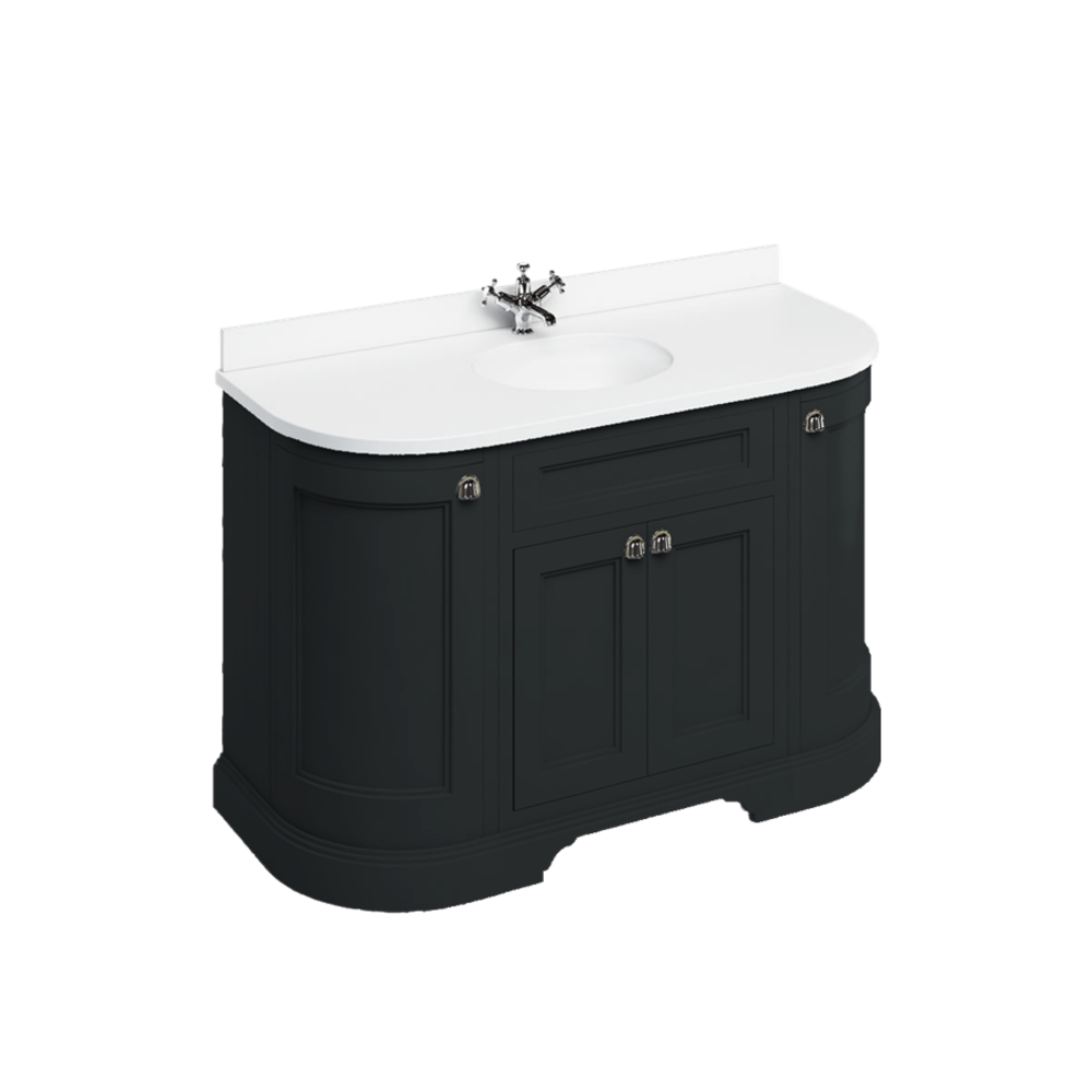 BB Edwardian 134 basin unit with white Minerva top and basin FC1-BW13
