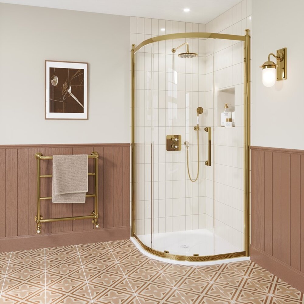 Burlington Classique  shower doors - quadrant 80cm