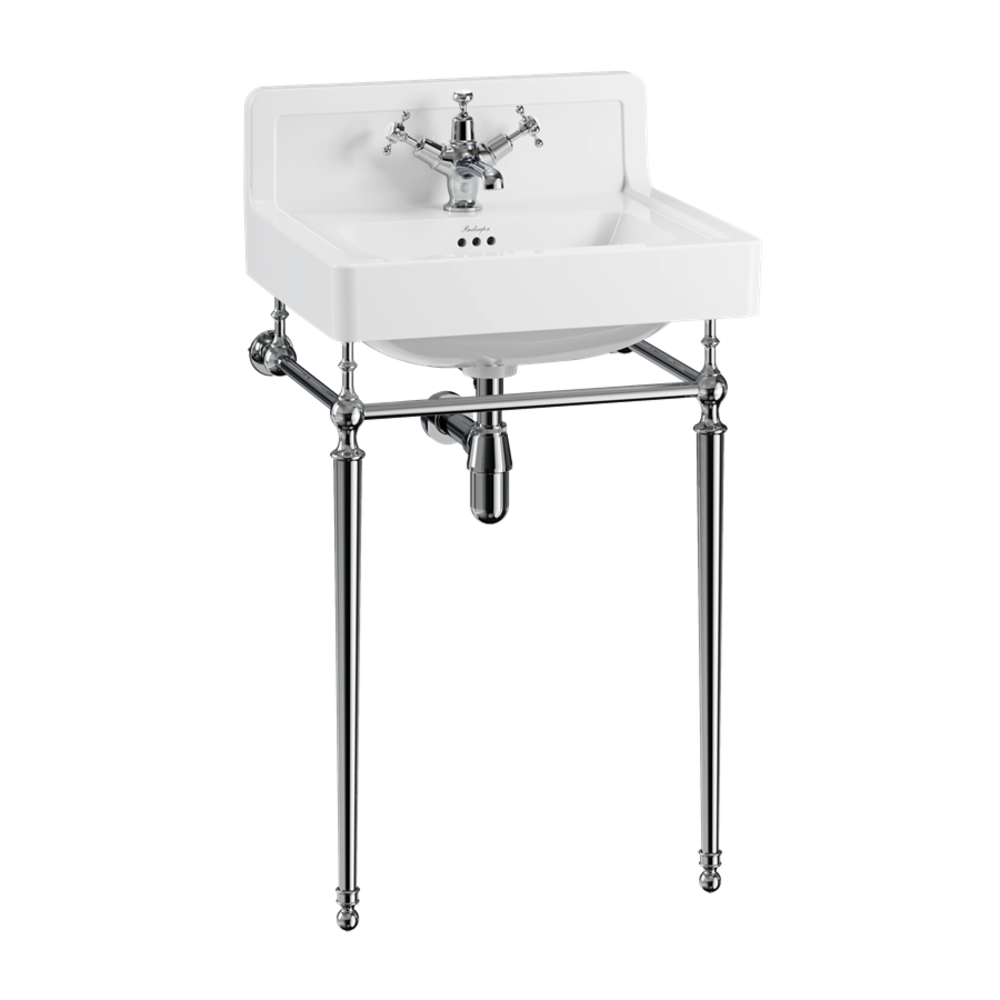 Burlington Contemporary 56cm Upstand basin with  stand B1UP-T22A