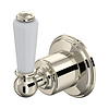 PR 3/4" single wall valve with lever E.3240 Perrin & Rowe Victorian White PR 3/4" single wall valve with lever E.3240