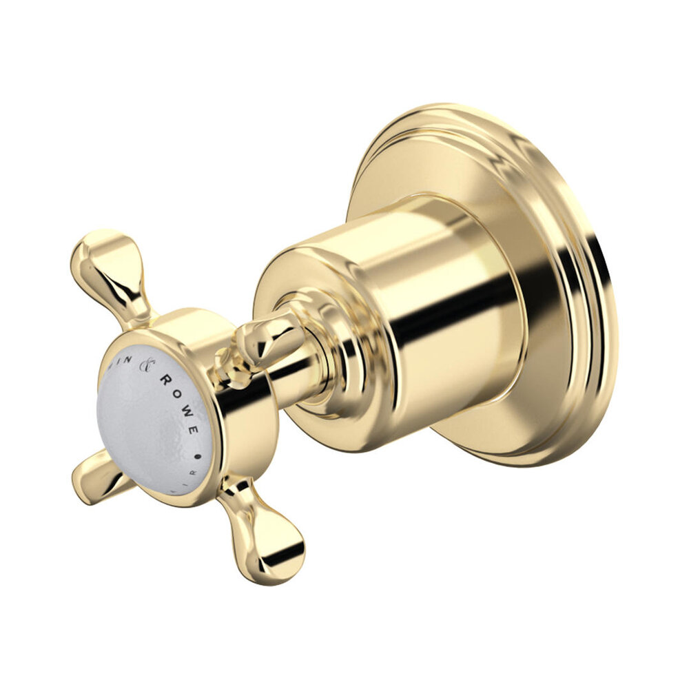 Perrin & Rowe Victorian White PR 3/4" single wall valve with crosstop E.3241