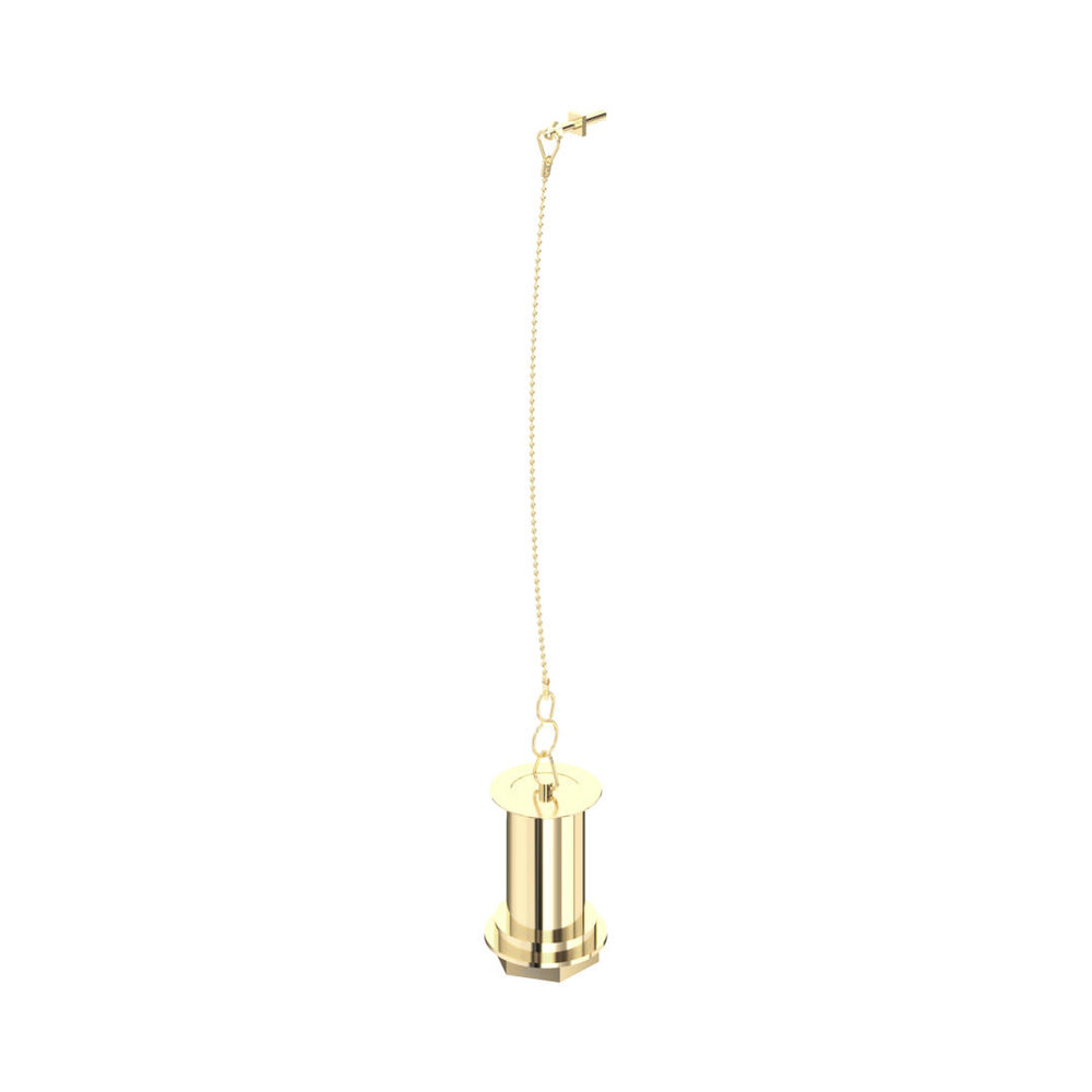 Perrin & Rowe P&R wastafel waste met stop en ketting  E.6704