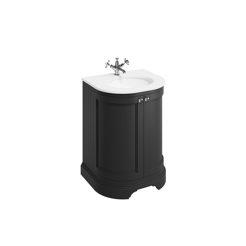 BB Edwardian 65 basin unit with white Minerva top and basin FC5-BW65
