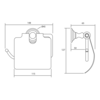 Imperial Richmond WC Roll Holder with cover