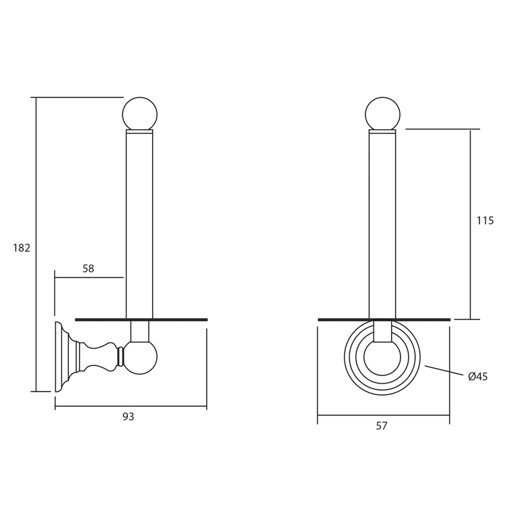 Imperial EdRichmondwardian Spare WC Roll Holder