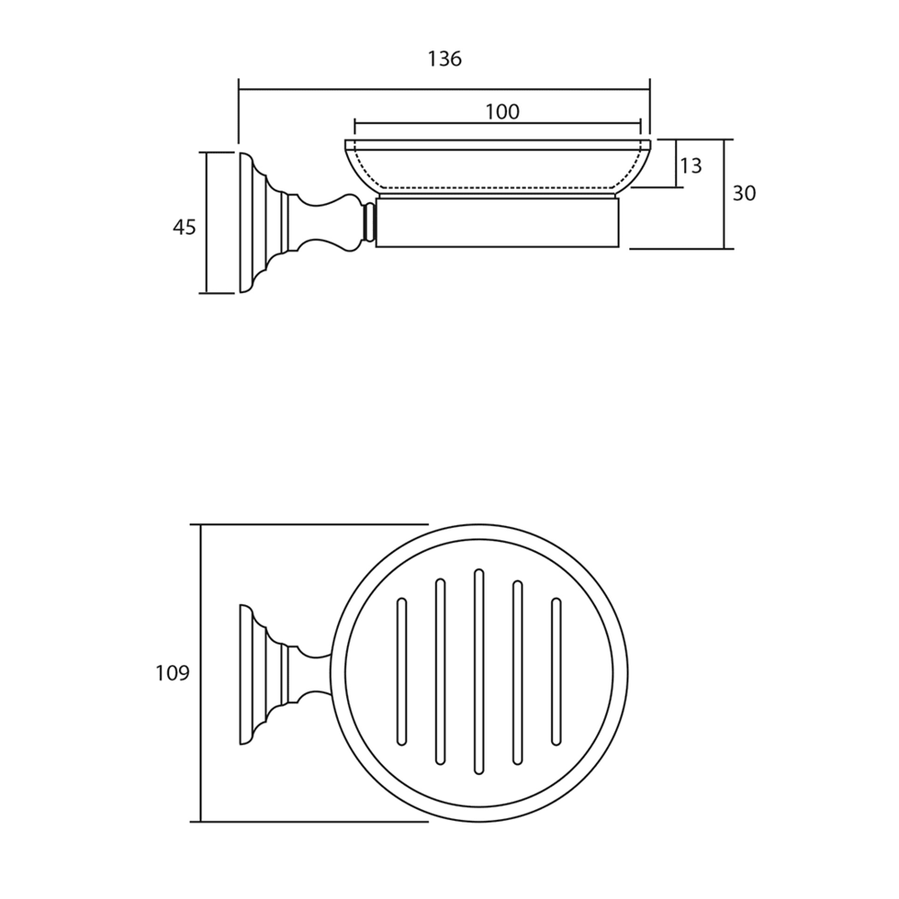 Imperial Richmond wand zeepschaal