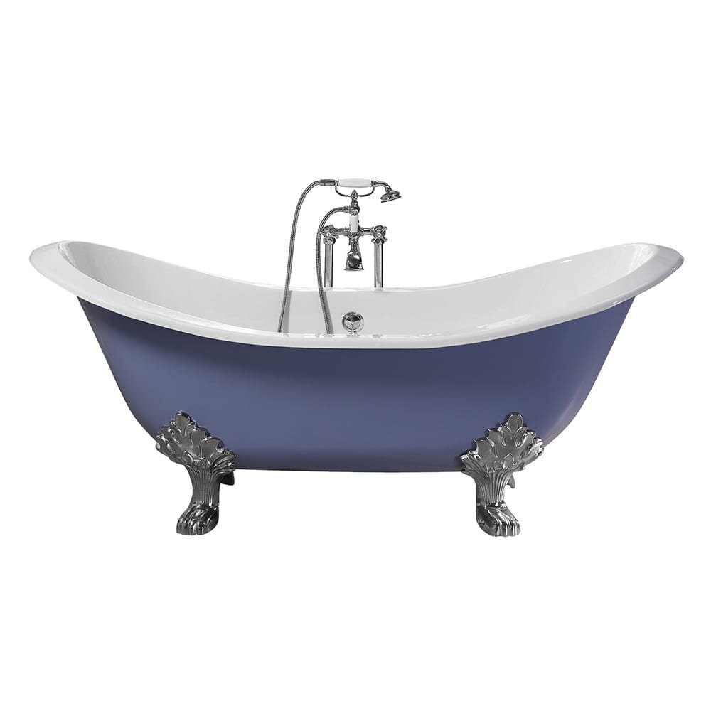Imperial Freestanding cast iron bath with G+H feet 'Sheraton'