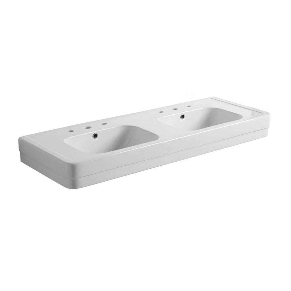 Bleu Provence SOHO Dubbele wastafel Soho 130cm met porseleinen poten BP9130-BP9139