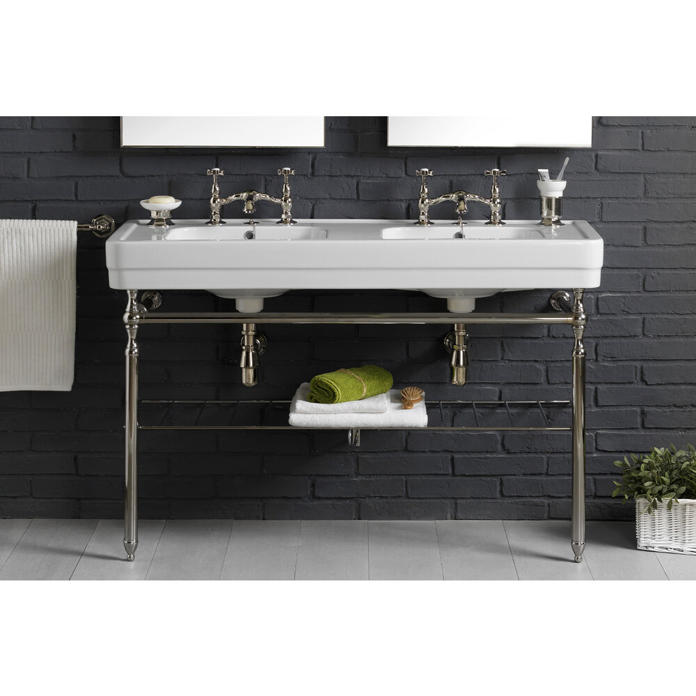 Bleu Provence SOHO Soho 130cm double basin with metal  stand BP9130-9130BM