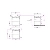 Bleu Provence SOHO Soho 70cm basin with stand BP970-BP970BM