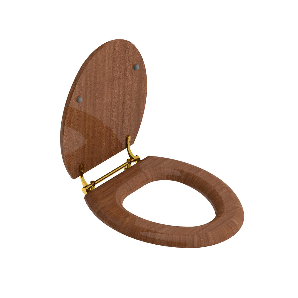 Lefroy Brooks LB La Chapelle Toiletzitting Mahonie finish  LB-7741 - Copy
