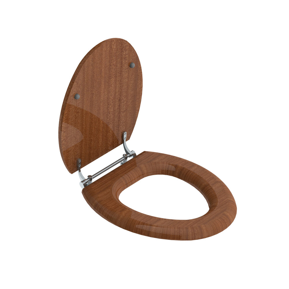 Lefroy Brooks LB La Chapelle Toiletzitting Mahonie finish  LB-7741 - Copy