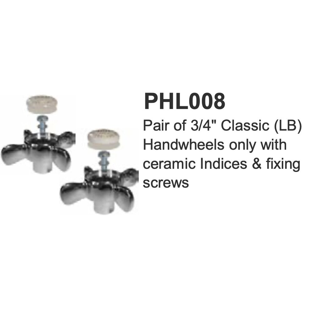 Lefroy Brooks LB 3/4" Classic handwheels  only with ceramic indices PHL008