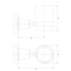 OMNIRES Art Line Wand-Becherhalter AL53320