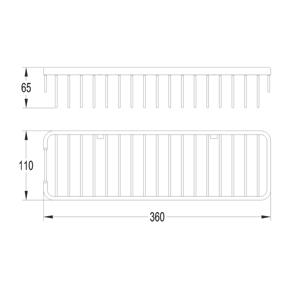 OMNIRES Art Line wand draadmand 8963A