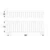 OMNIRES Art Line wand draadmand 8963A