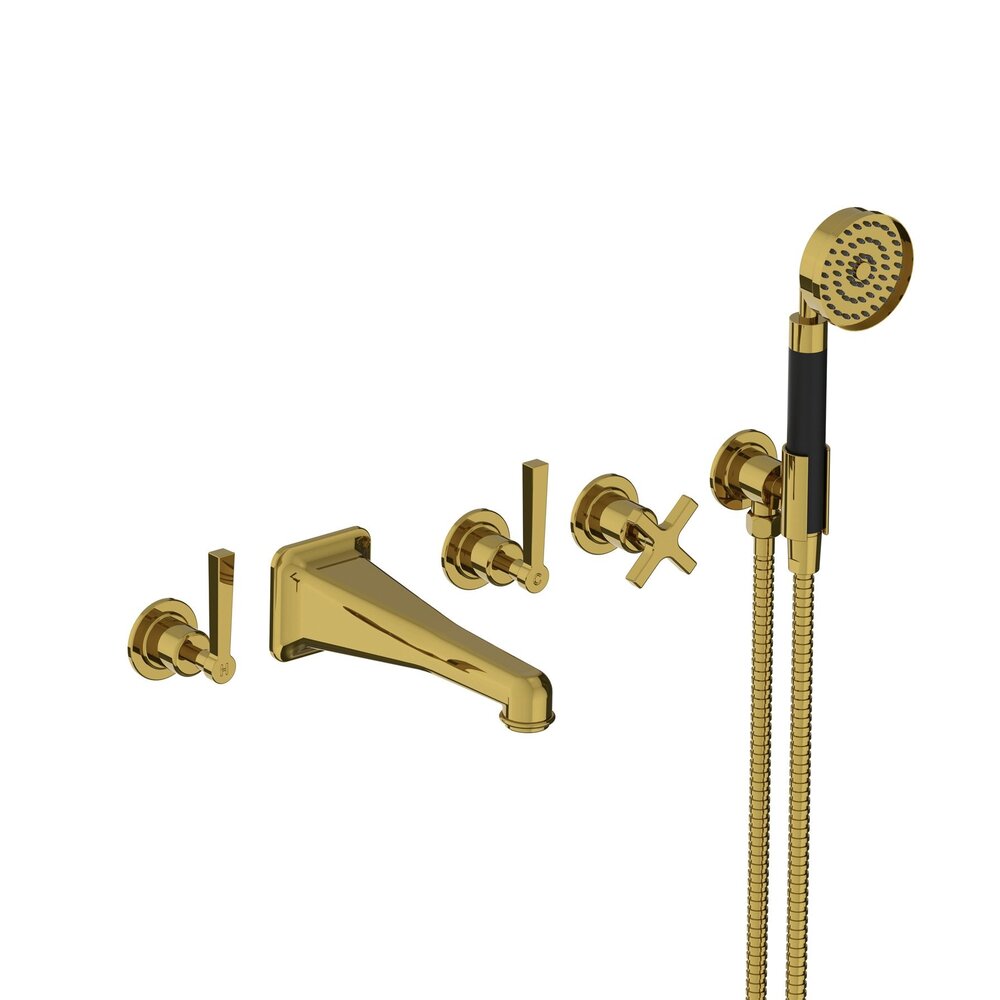 Lefroy Brooks 1935 Janey Mac LB1935 Janey Mac wall mounted 5-hole bath set with hand shower and lever JL-1247