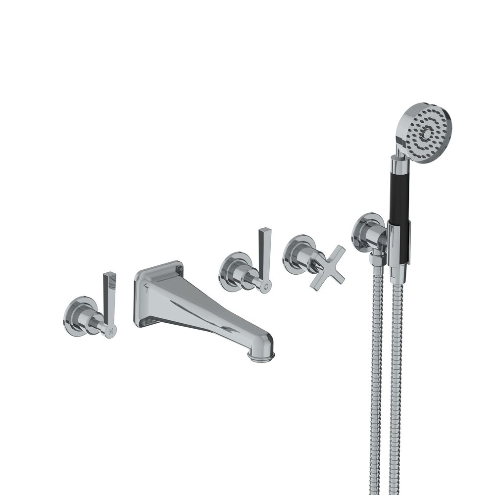Lefroy Brooks 1935 Janey Mac LB1935 Janey Mac wall mounted 5-hole bath set with hand shower and lever JL-1247