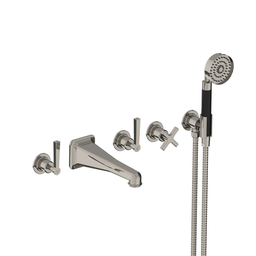 Lefroy Brooks 1935 Janey Mac LB1935 Janey Mac wall mounted 5-hole bath set with hand shower and lever JL-1247