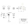 BP Wall mounted basin mixer RLP1012 Bleu Provence BP Wall mounted basin mixer RLP1012