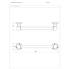 Porter Bathroom Hepworth towel rail ACC107
