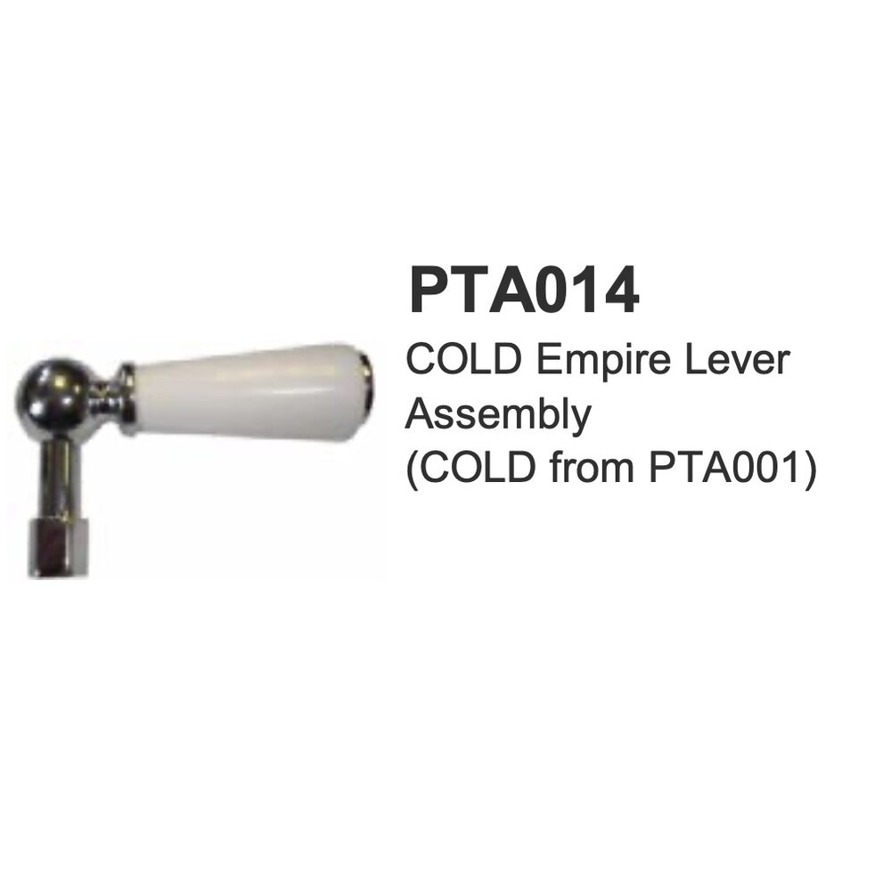 Lefroy Brooks LB  Empire lever assembly for EM1532 model  COLD PTA014