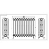 Aluminium radiator Rococo - 770 mm hoog, 12 elementen Arroll Aluminium radiator Rococo - 770 mm hoog, 12 elementen