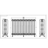 Heizkörper aus Aluminium Rococo - 770 mm - 15 Sektionen Arroll Heizkörper aus Aluminium Rococo - 770 mm - 15 Sektionen