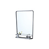 BP spiegel met planchet AB233 Bleu Provence BP spiegel met planchet AB233