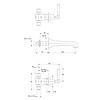 LB1930 Mackintosh 3-hole wall mounted basin mixer with lever handles MB-1200 Lefroy Brooks 1930 Mackintosh LB1930 Mackintosh 3-hole wall mounted basin mixer with lever handles MB-1200