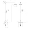 LB1930 TMackintosh exposed shower set with 6" rose and hand shower MBEN-8752 Lefroy Brooks 1930 Mackintosh LB1930 TMackintosh exposed shower set with 6" rose and hand shower MBEN-8752