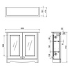 ex showroom: Guild 650 spiegelkast met deur GU6557LOK_CAB BB Guild ex showroom: Guild 650 spiegelkast met deur GU6557LOK_CAB