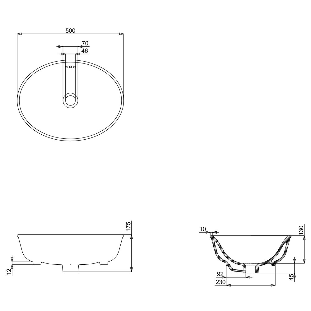 BB Guild ex showroom Guild 850 furniture unit with Carrara top, basin and tap