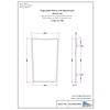 BP Spiegel Trapezform AB237 Bleu Provence BP Spiegel Trapezform AB237