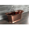 Vrijstaand koperen bad Bateau, afwerking geborsteld koper/brushed copper William Holland Vrijstaand koperen bad Bateau, afwerking geborsteld koper/brushed copper