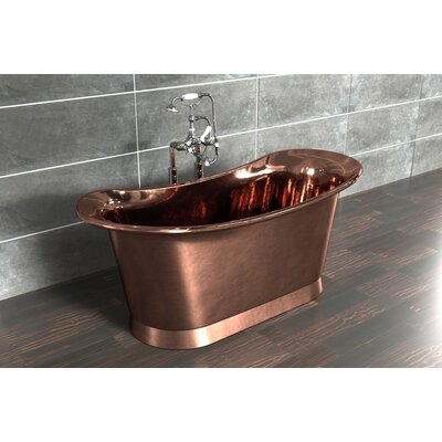 WH copper bath Bateau brushed copper/brushed copper