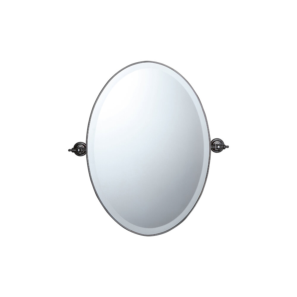 Bleu Provence BP oval Mirror with brass frame AB209M