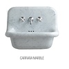 True Colors Retro Waschbecken Pattern Carrara Marble Bleu Provence True Colors True Colors Retro Waschbecken Pattern Carrara Marble