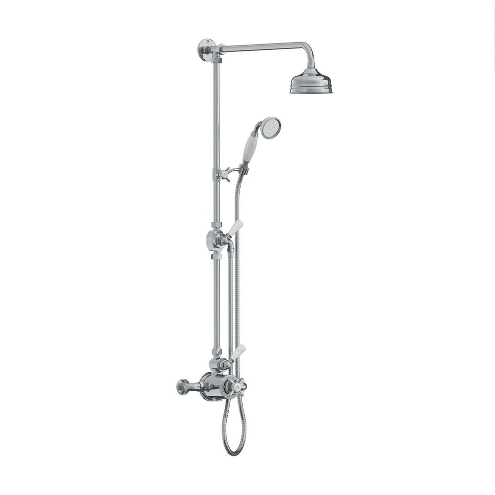 Lefroy Brooks 1900 Classic LB1900 Classic Godolphin Aufputz Duschset mit 5" Duschkopf und Handdusche GDE-8743