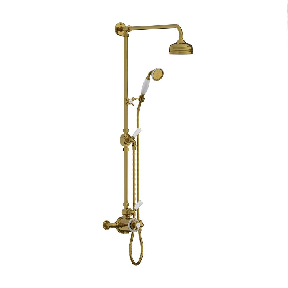 Lefroy Brooks 1900 Classic LB1900 Classic Godolphin Aufputz Duschset mit 5" Duschkopf und Handdusche GDE-8743