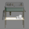 Bleu Provence Optional towel rack for basin stand True Colors Lite Bleu Provence True Colors Bleu Provence Optional towel rack for basin stand True Colors Lite
