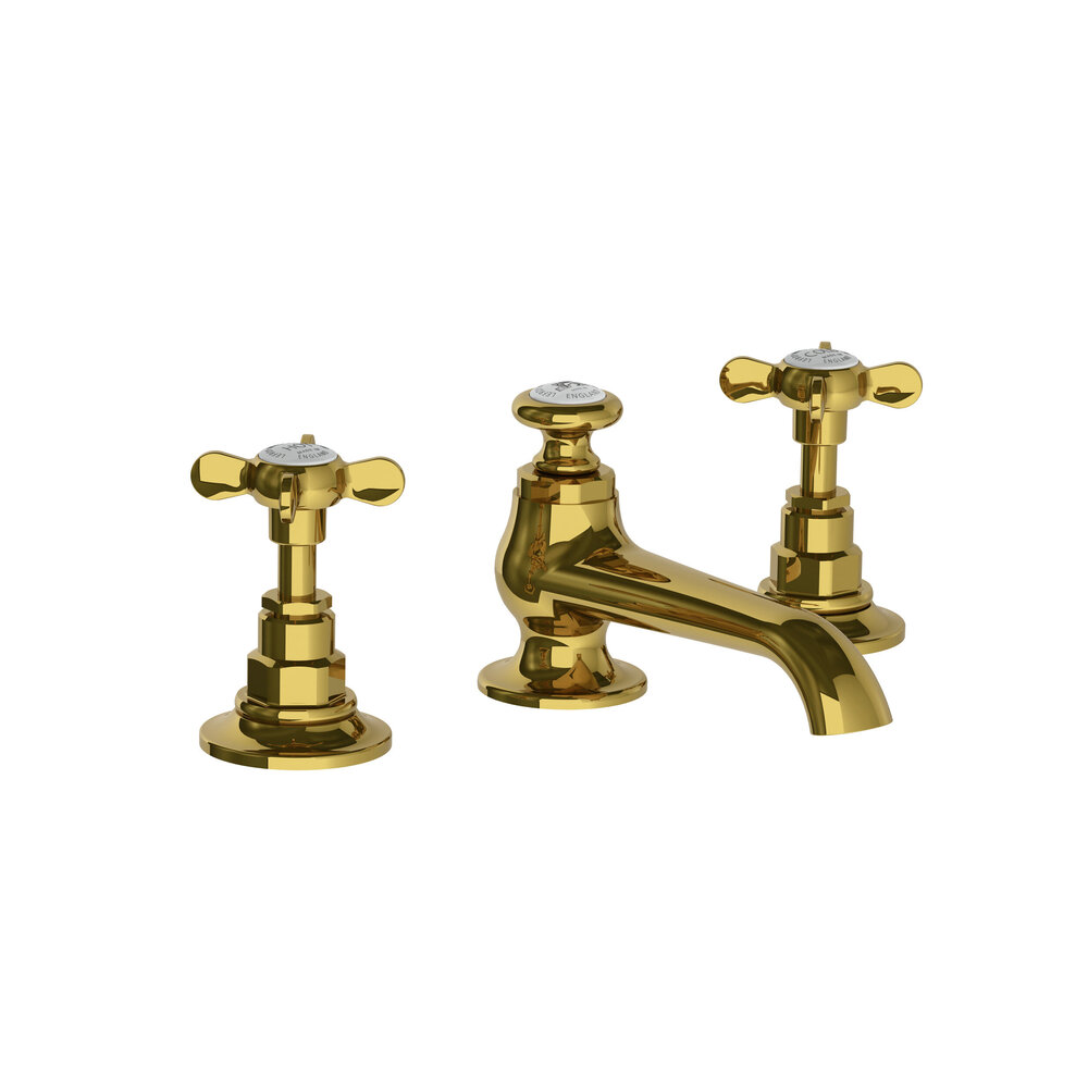 Lefroy Brooks 1900 Classic LB1900 Connaught 3-hole basin mixer with crosshead handles LB-1224