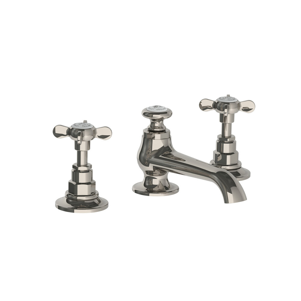 Lefroy Brooks 1900 Classic LB1900 Connaught 3-hole basin mixer with crosshead handles LB-1224